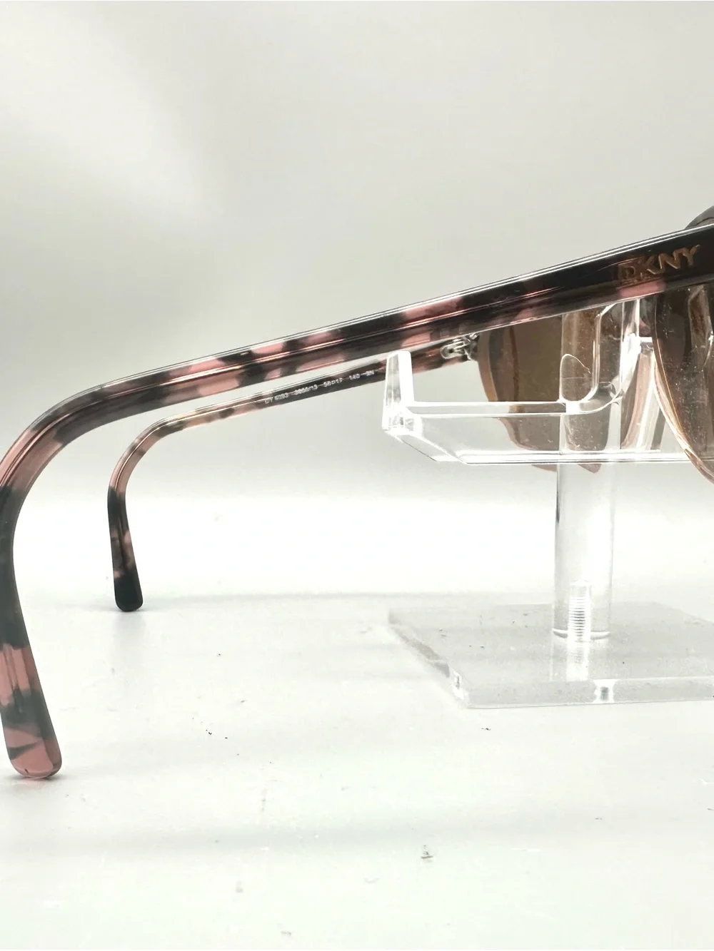 DKNY DY 4093 Brown Tortoise Shell Eyeglasses Womens Rectangular Frames 3556/13